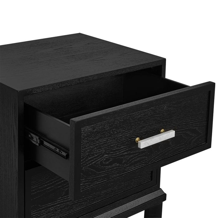 Jill Bedside Table - Small Black