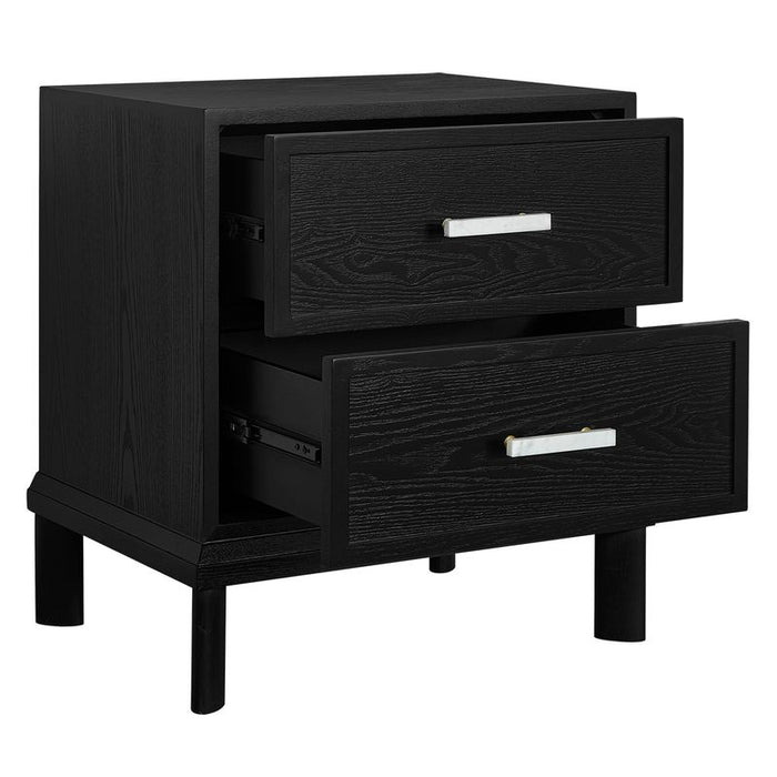 Jill Bedside Table - Small Black