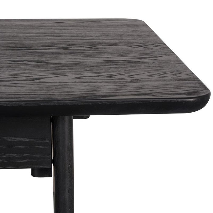 Harrington Oak Desk - Black, 170cm