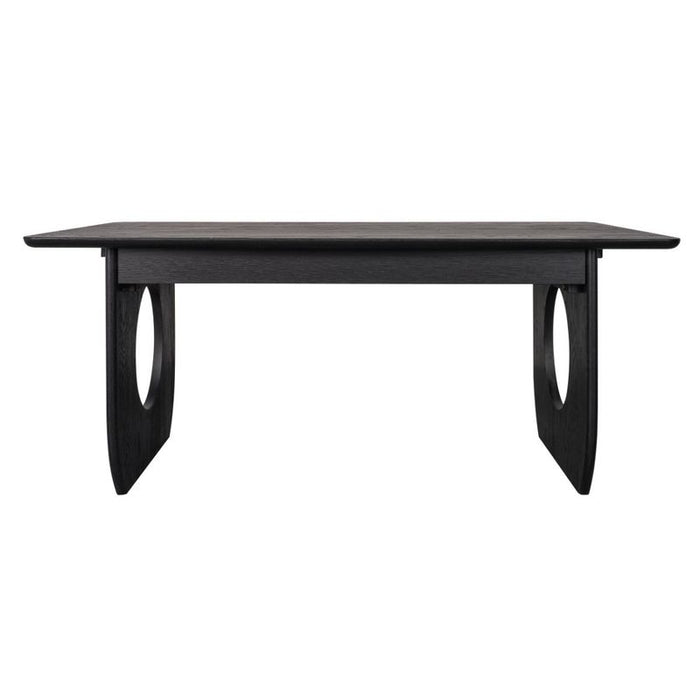 Harrington Oak Desk - Black, 170cm