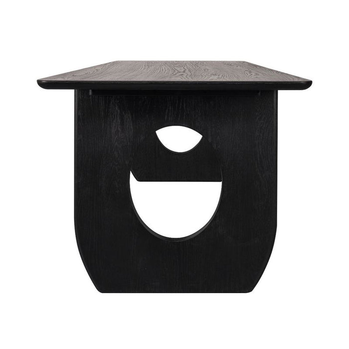 Harrington Oak Desk - Black, 170cm
