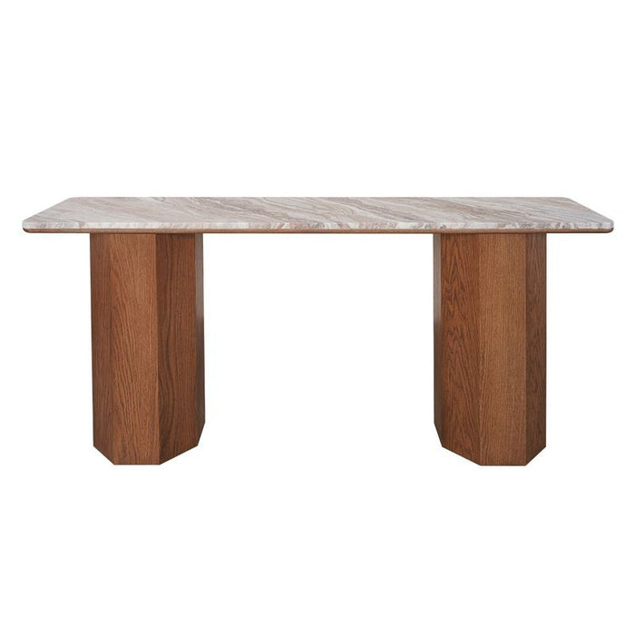 Barlow Marble Console Table - Walnut, 160cm