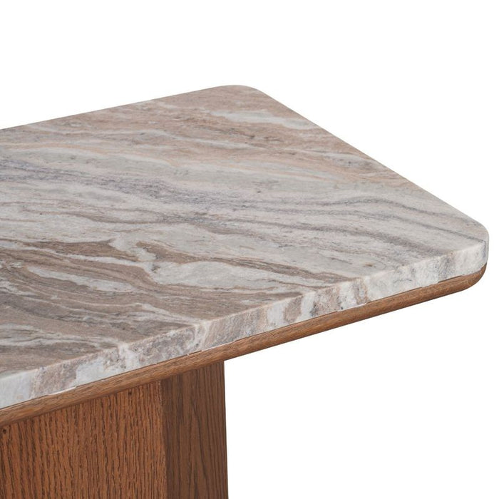 Barlow Marble Console Table - Walnut, 160cm