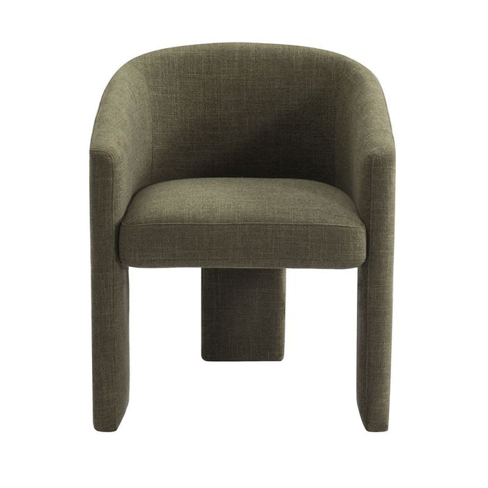Kylie Dining Chair - Sage Green, Linen Wood