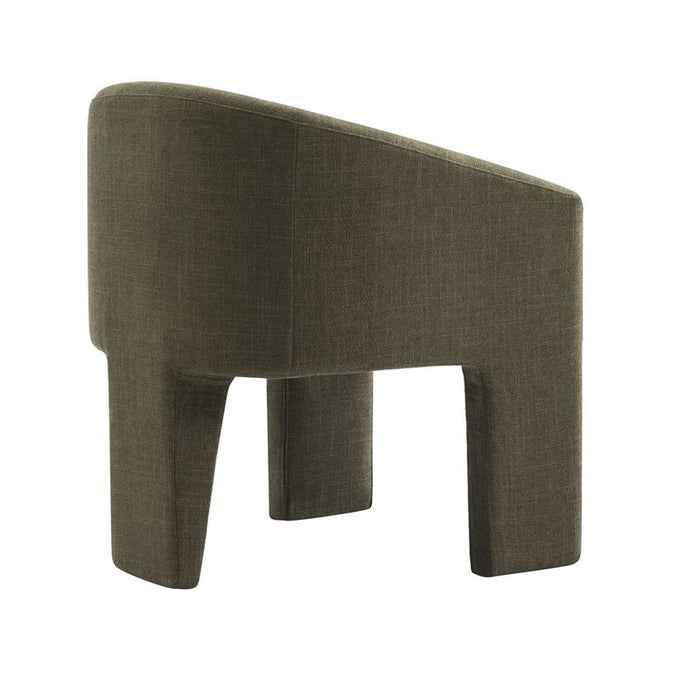 Kylie Dining Chair - Sage Green, Linen Wood