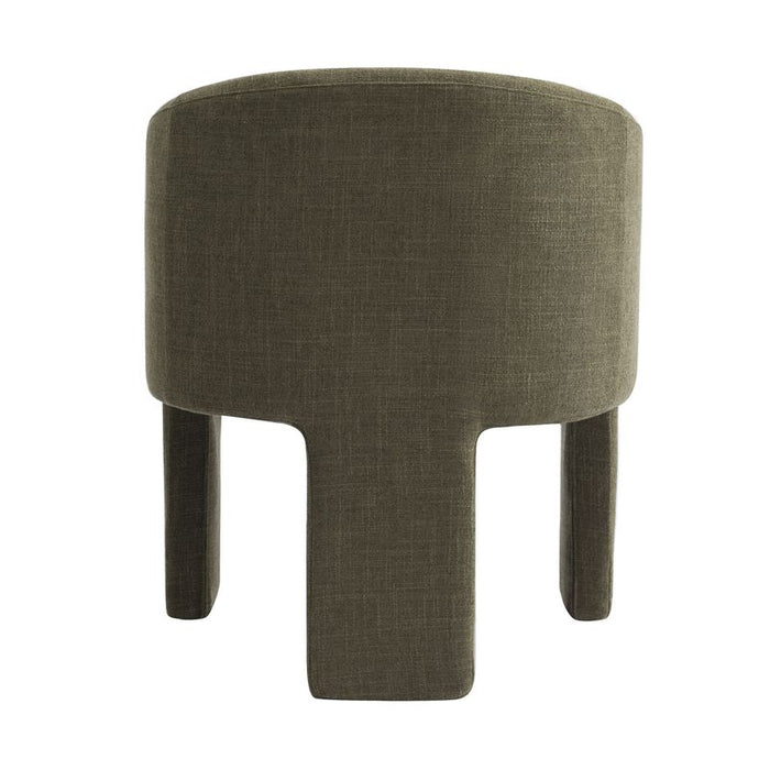 Kylie Dining Chair - Sage Green, Linen Wood