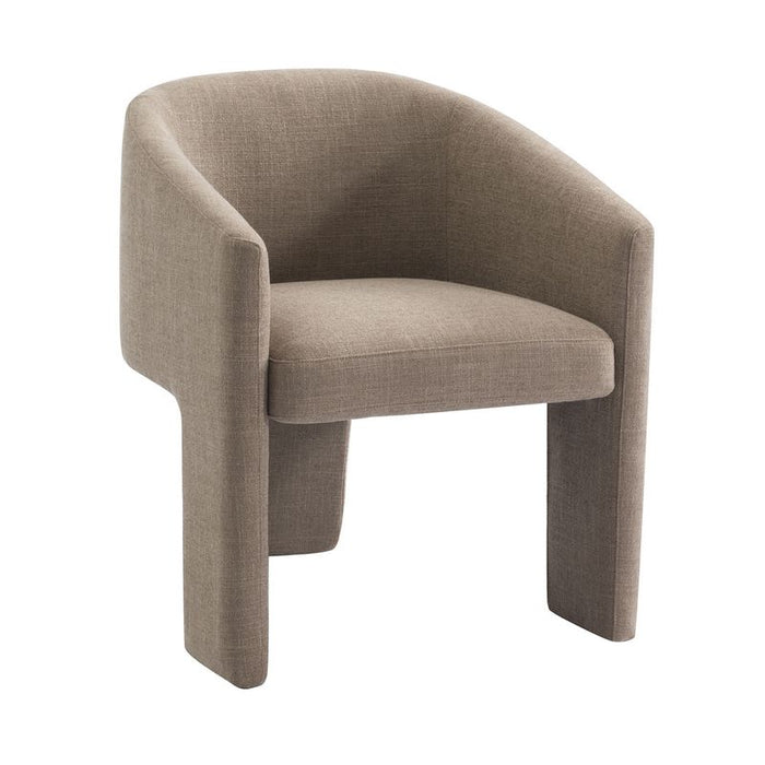 Kylie Dining Chair - Mocha Mousse, Linen Wood