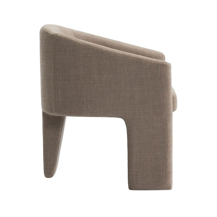 Kylie Dining Chair - Mocha Mousse, Linen Wood