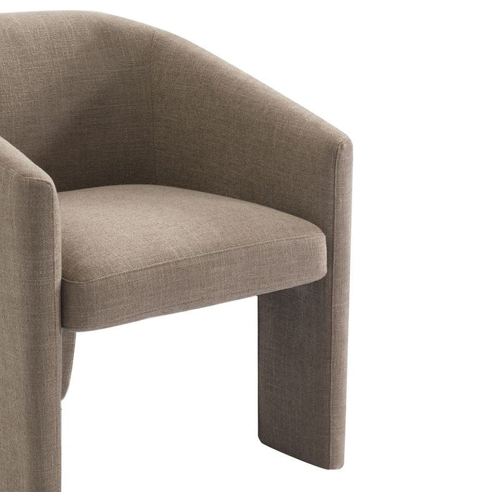 Kylie Dining Chair - Mocha Mousse, Linen Wood
