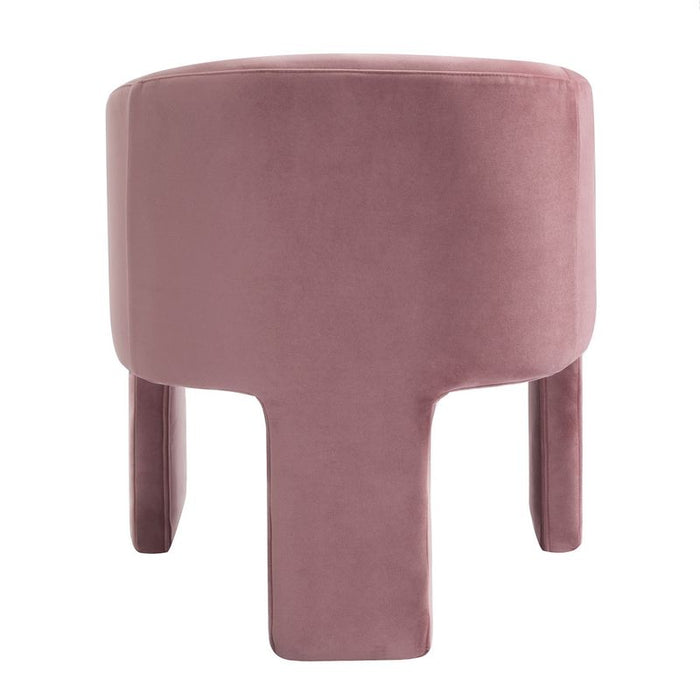 Kylie Dining Chair - Dusty Rose, Velvet Wood