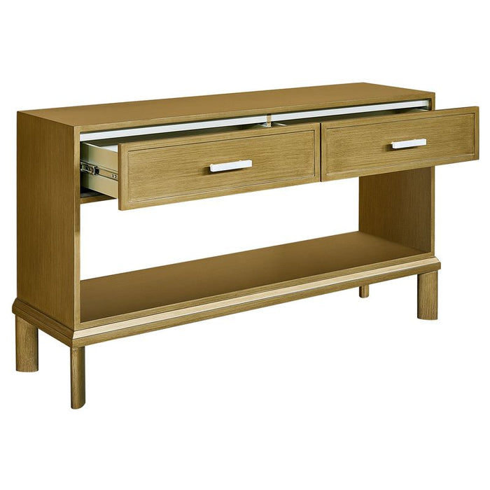 Jill Console Table - Antique Gold, Marble Metal, 140cm
