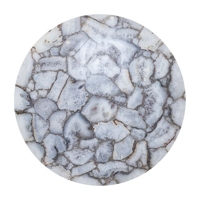 Monroe Agate Coffee Table - Marble Stone, 75cm