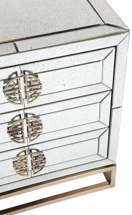 Rochester Mirrored Bedside Table Set of 2