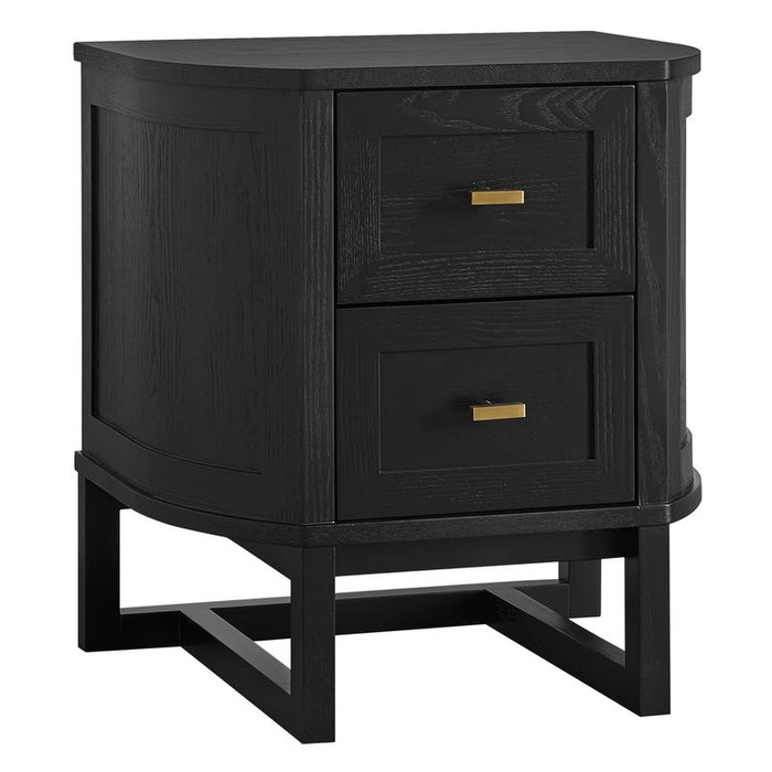 Theodore Small Black Bedside Table Set of 2