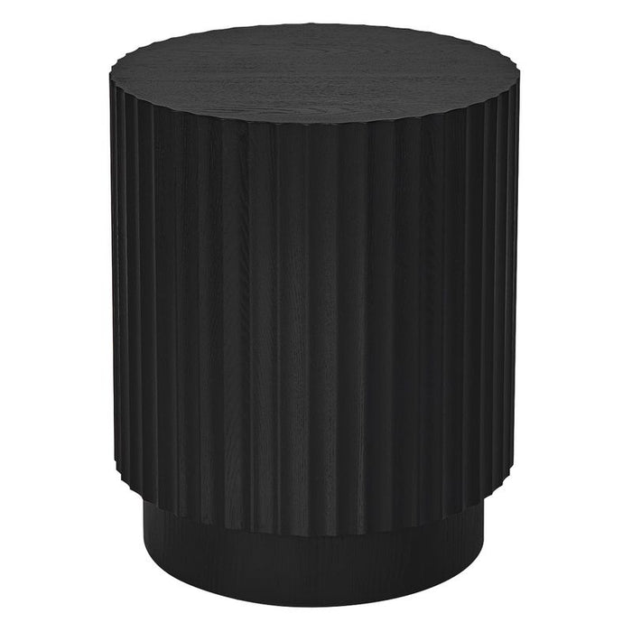Avery Side Table - Black, Wood, 45cm