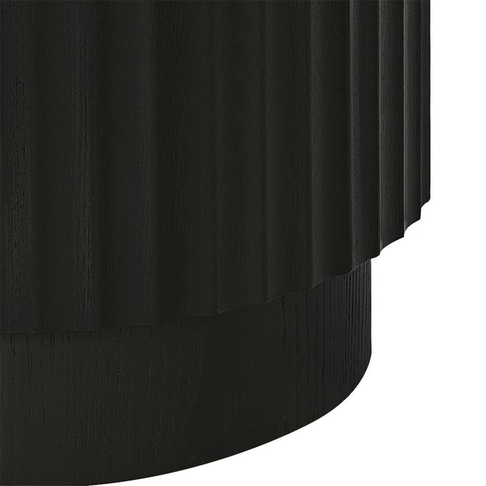Avery Side Table - Black, Wood, 45cm