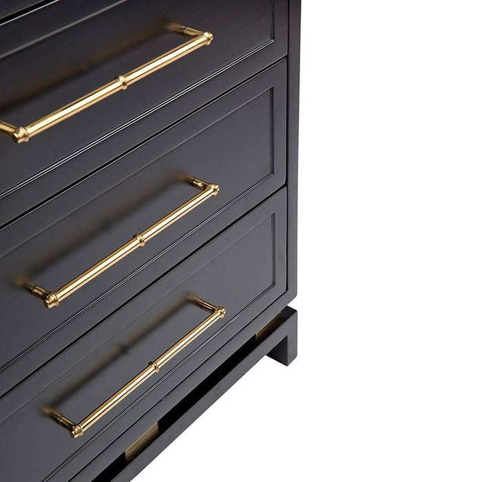 Pearl Large Black Bedside Table Set of 2