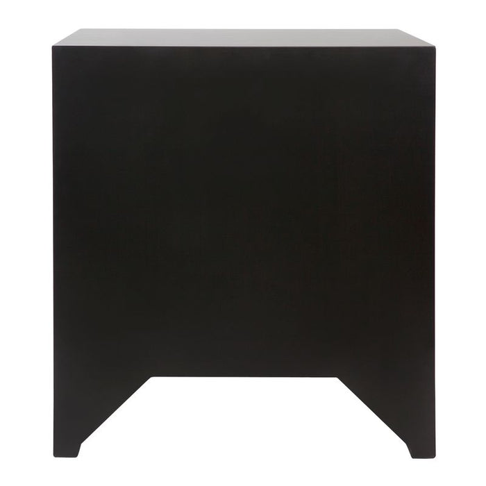 Ariana Large Black Bedside Table Set of 2