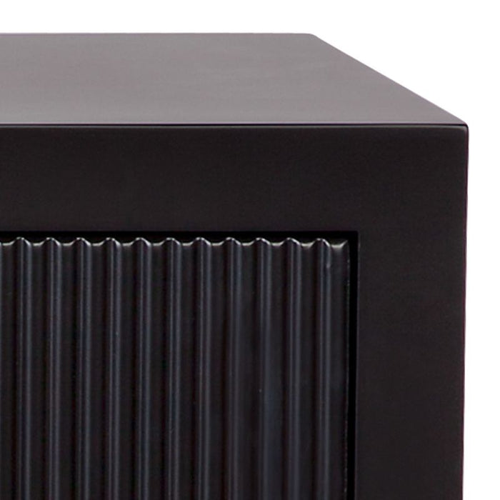 Ariana Large Black Bedside Table Set of 2