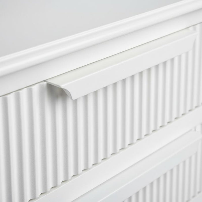 Aimee Large All White Bedside Table Set of 2