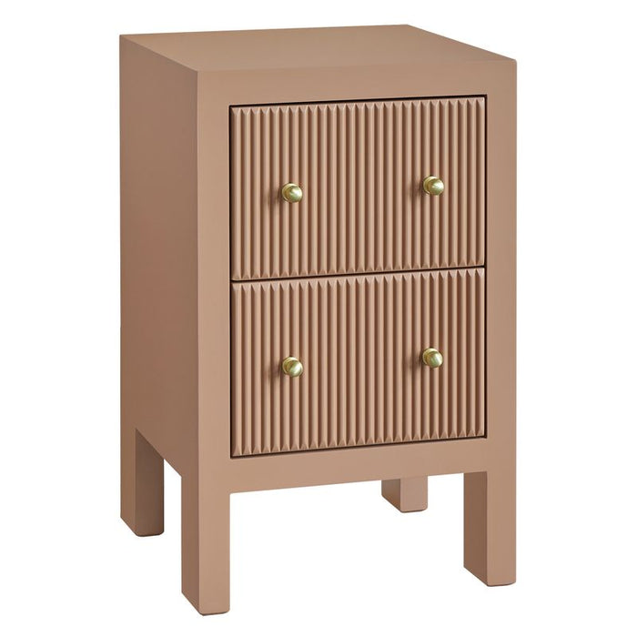 Ariana Petite Mocha Mousse Bedside Table Set of 2