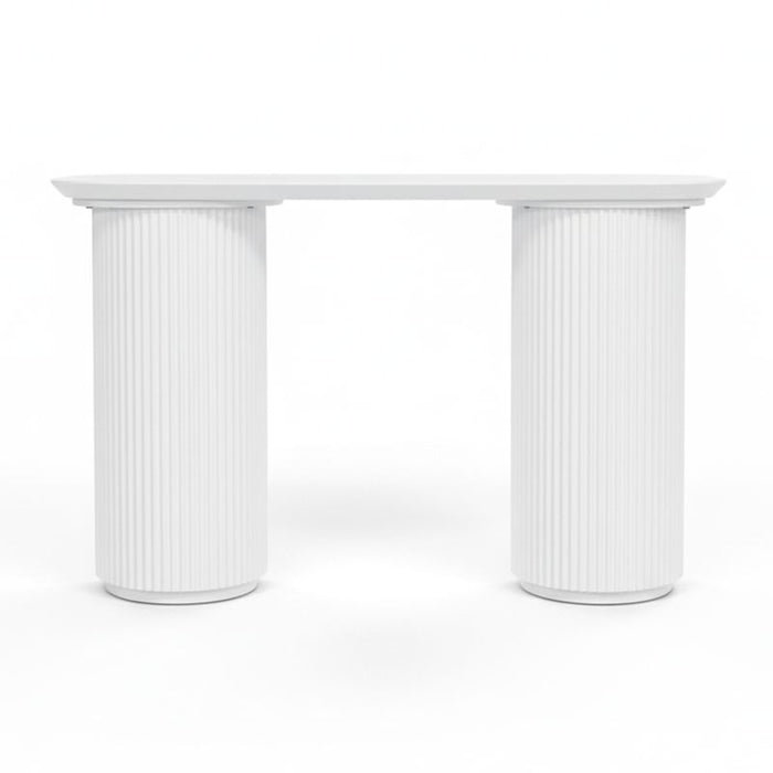 Nomad Console Table - Small White, 120cm