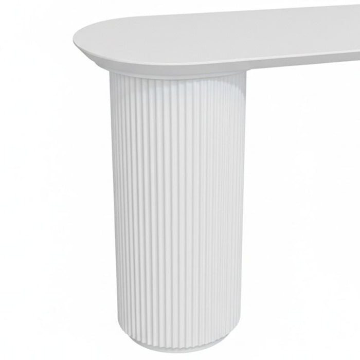 Nomad Console Table - Small White, 120cm