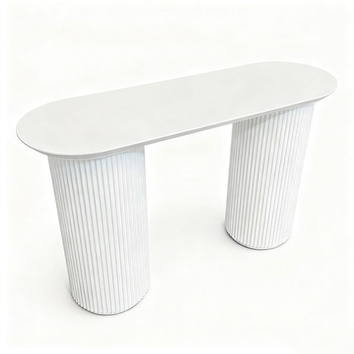 Nomad Console Table - Small White, 120cm
