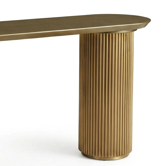 Nomad Console Table - Large Antique Gold, 160cm