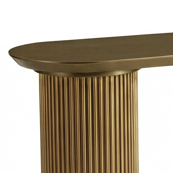 Nomad Console Table - Large Antique Gold, 160cm