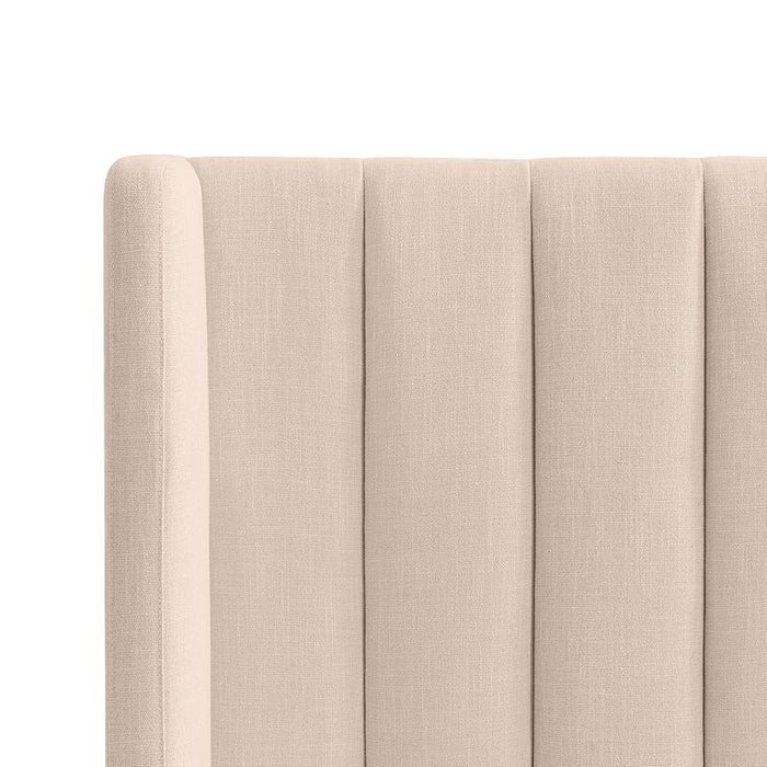 Central Park Queen Bedhead - Fawn Linen, Natural