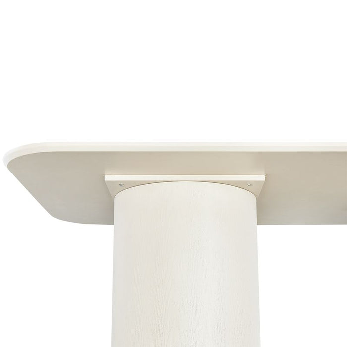 Eli Rectangular Dining Table - 2.4m Ivory, Metal