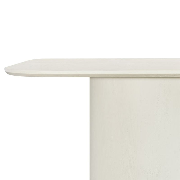 Eli Rectangular Dining Table - 2m Ivory, Metal
