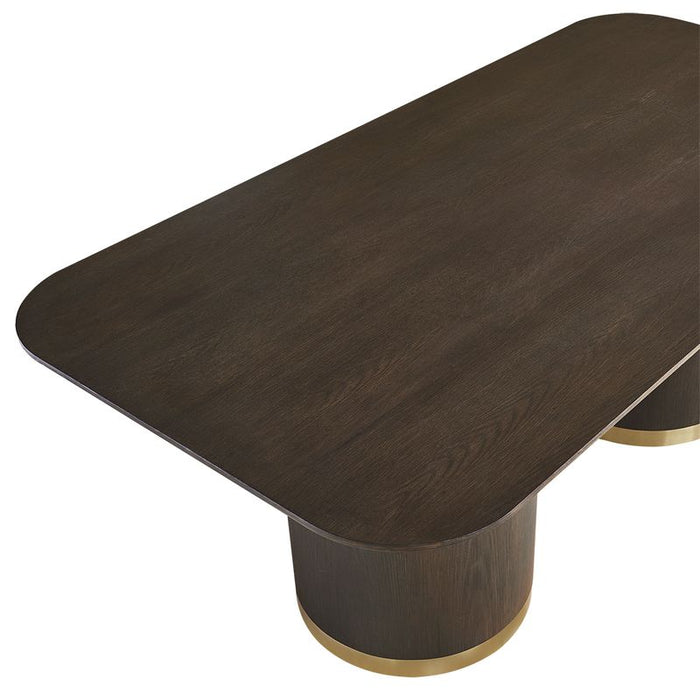 Eli Rectangular Dining Table - 2m Smoked Oak