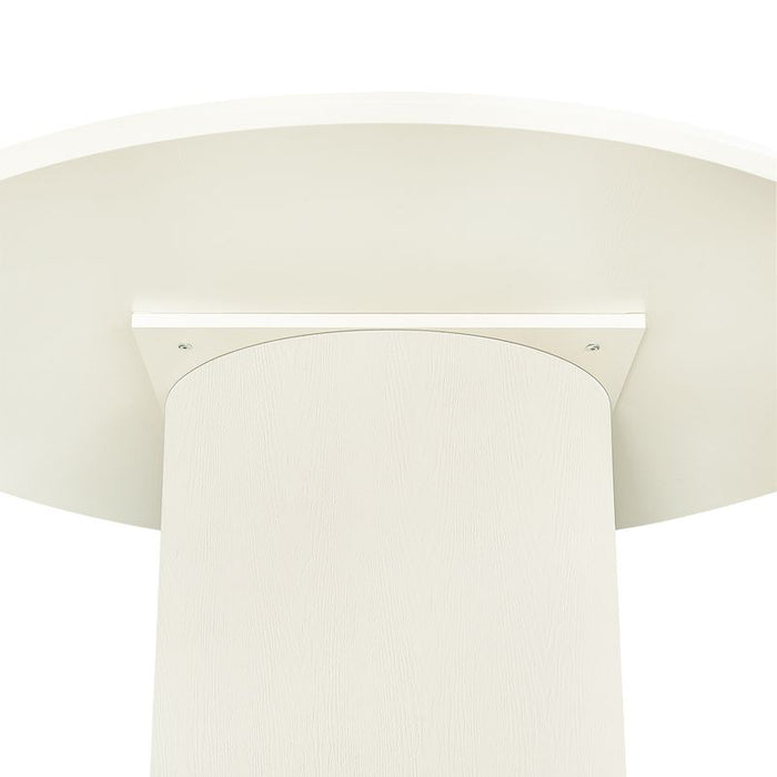 Eli Round Dining Table - 1.5m Ivory, Metal