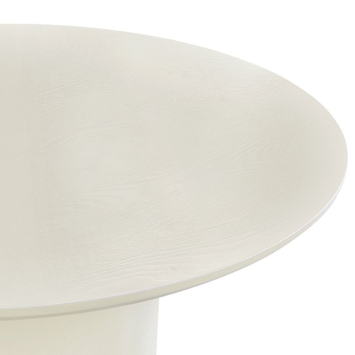 Eli Round Dining Table - 1.2m Ivory, Metal