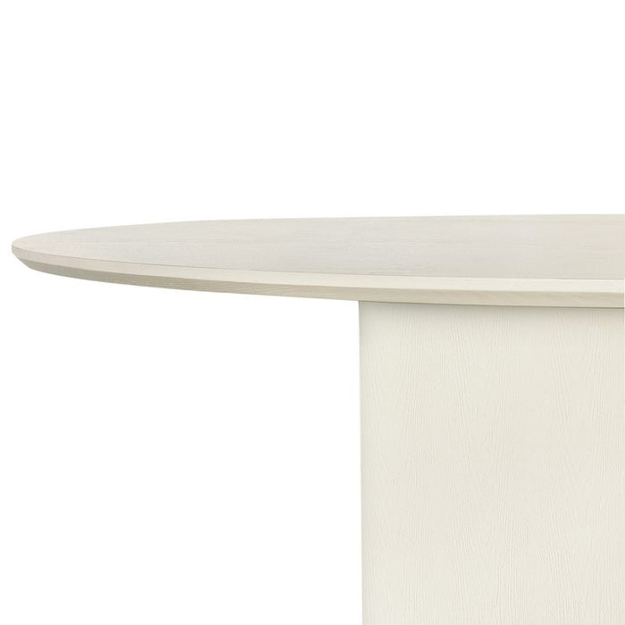 Eli Round Dining Table - 1.2m Ivory, Metal