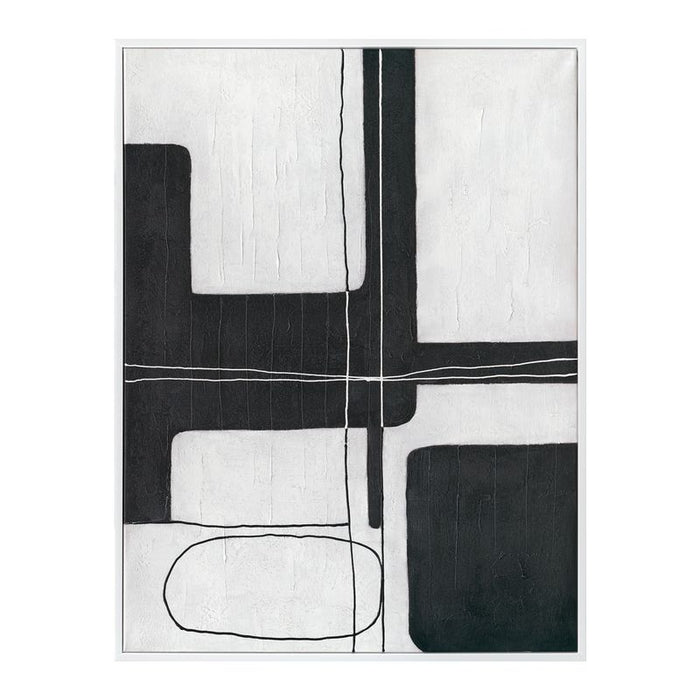Dark Geometry Series I Canvas Painting