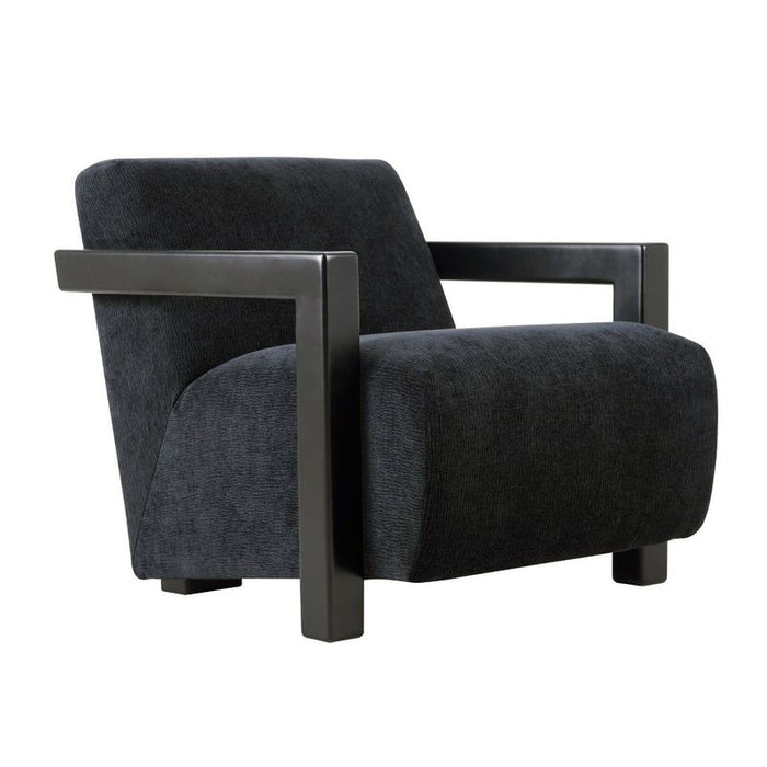 Lennon Arm Chair - Black, Fabric