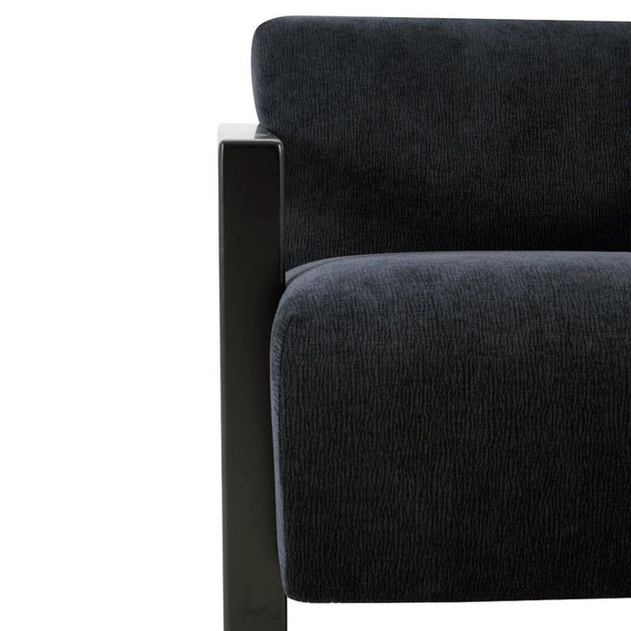 Lennon Arm Chair - Black, Fabric