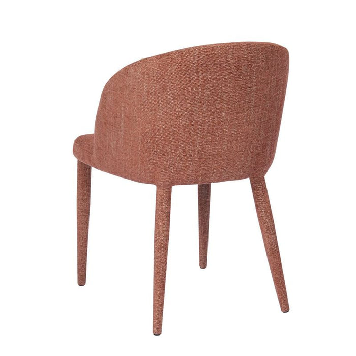 Paltrow Dining Chair - Rust, Fabric Metal