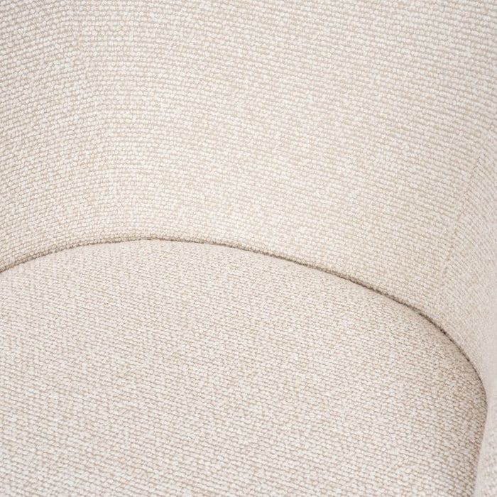 Paltrow Dining Chair - Speckle Ivory, Fabric Metal