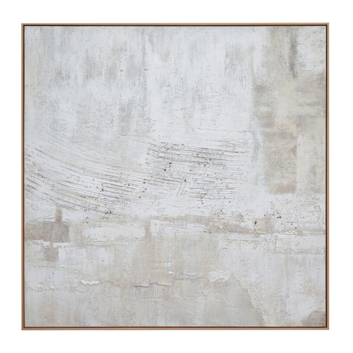 Clear Mind Series I Oil On Canvas Painting - Natural