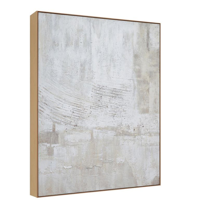 Clear Mind Series I Oil On Canvas Painting - Natural