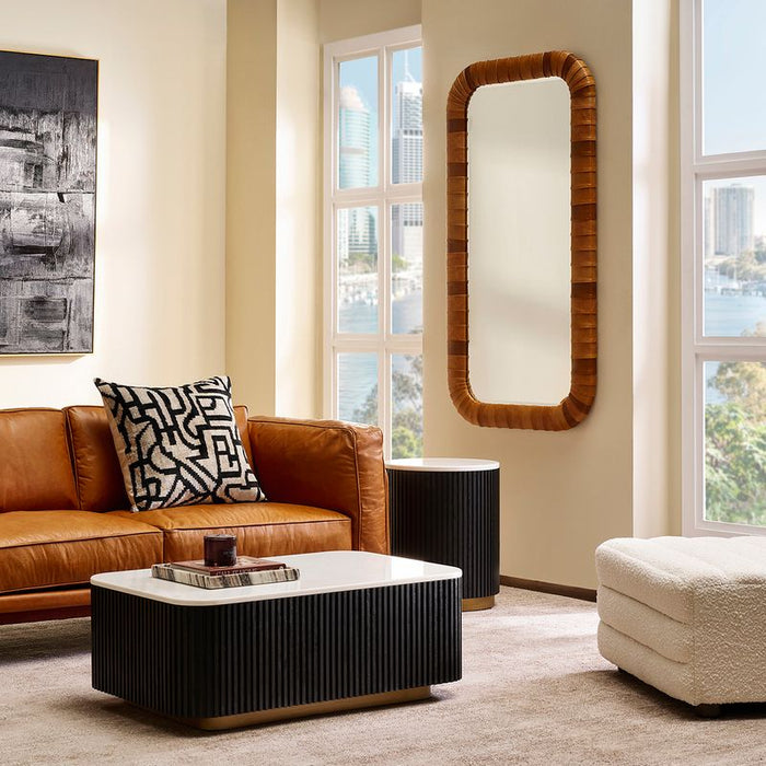 Sienna Wall Mirror - Brown Glass, 150cm H