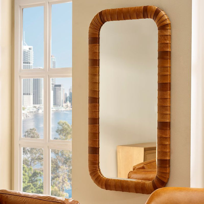 Sienna Wall Mirror - Brown Glass, 150cm H