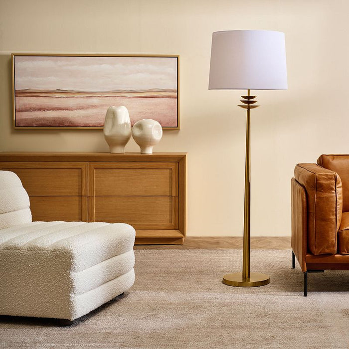 Regina Floor Lamp - Brass, 160cm H