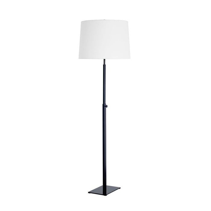 Vernon Floor Lamp - Black, Linen Metal, 170cm H