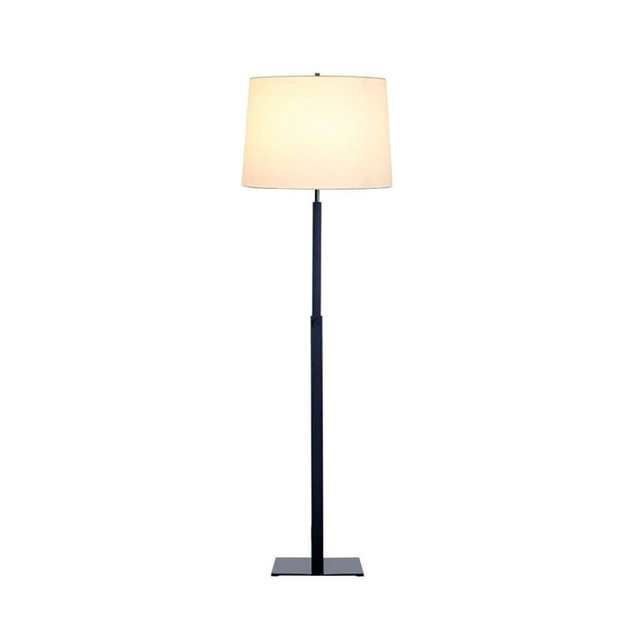 Vernon Floor Lamp - Black, Linen Metal, 170cm H