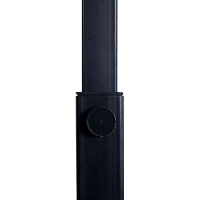 Vernon Floor Lamp - Black, Linen Metal, 170cm H
